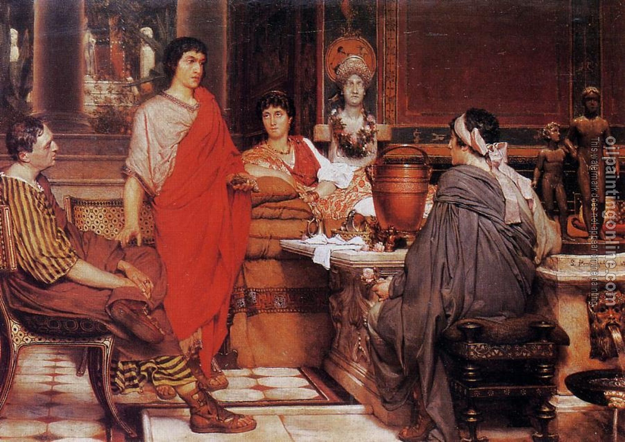 Alma-Tadema, Sir Lawrence - Catullus at Lesbia's